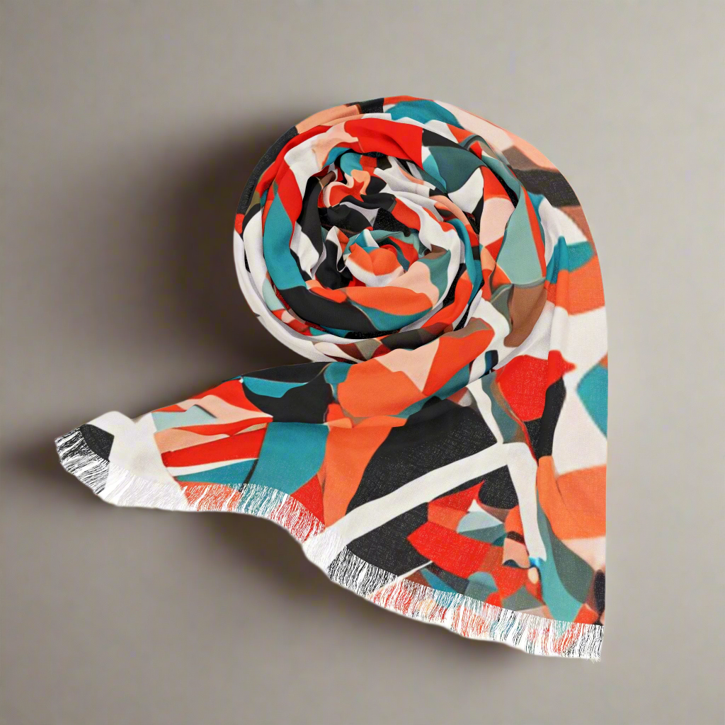 Tokyo Collection: Abstract Printed Lightweight Scarf (MW House of Style)