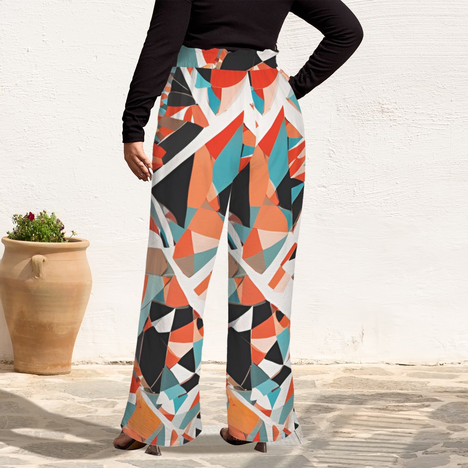 Tokyo Collection: Printed Wide Leg Pants