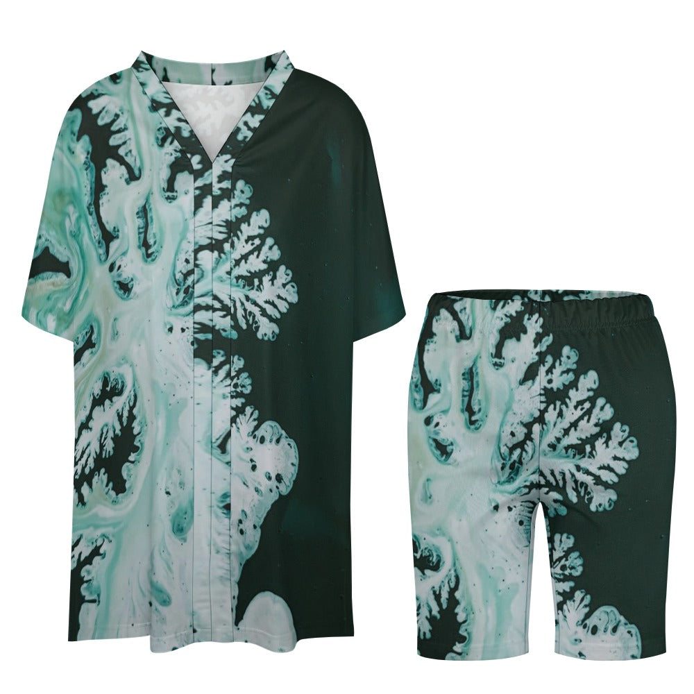 *Spring + Summer Collection* Bat Sleeve Tunic Top + Shorts Set
