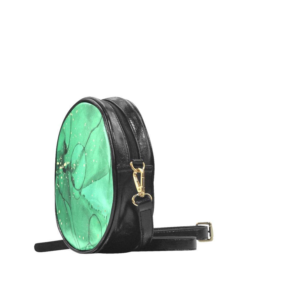 Green Round Messenger Bag - Phenomenal Woman Collection