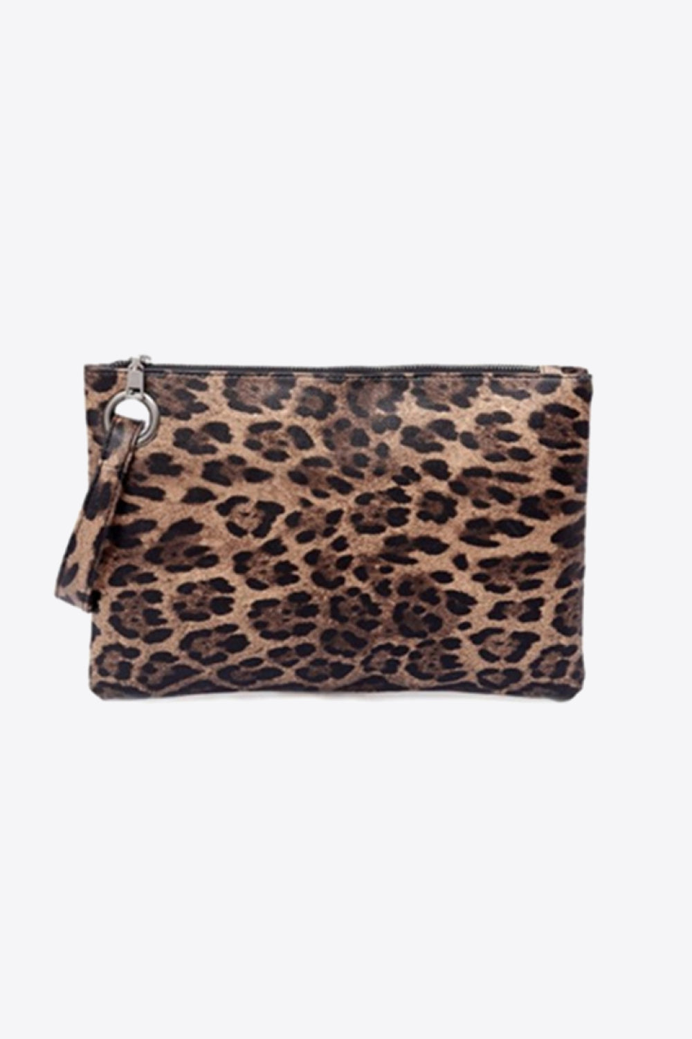 Leopard Vegan Leather Clutch