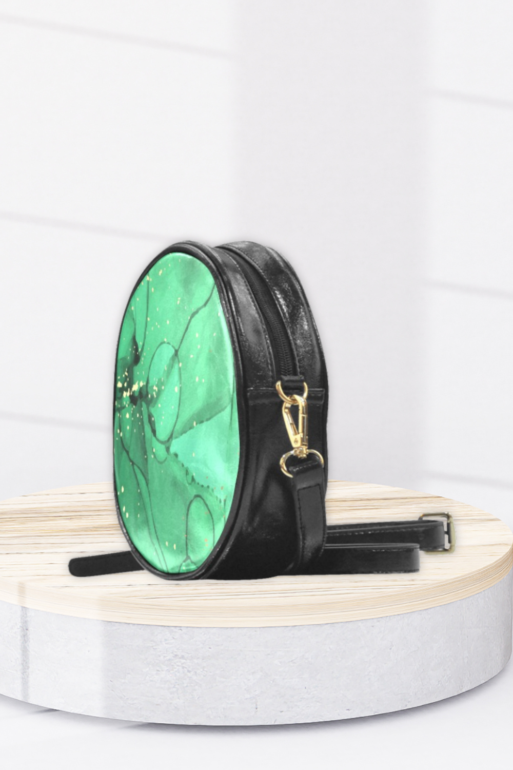 Green Round Messenger Bag - Phenomenal Woman Collection