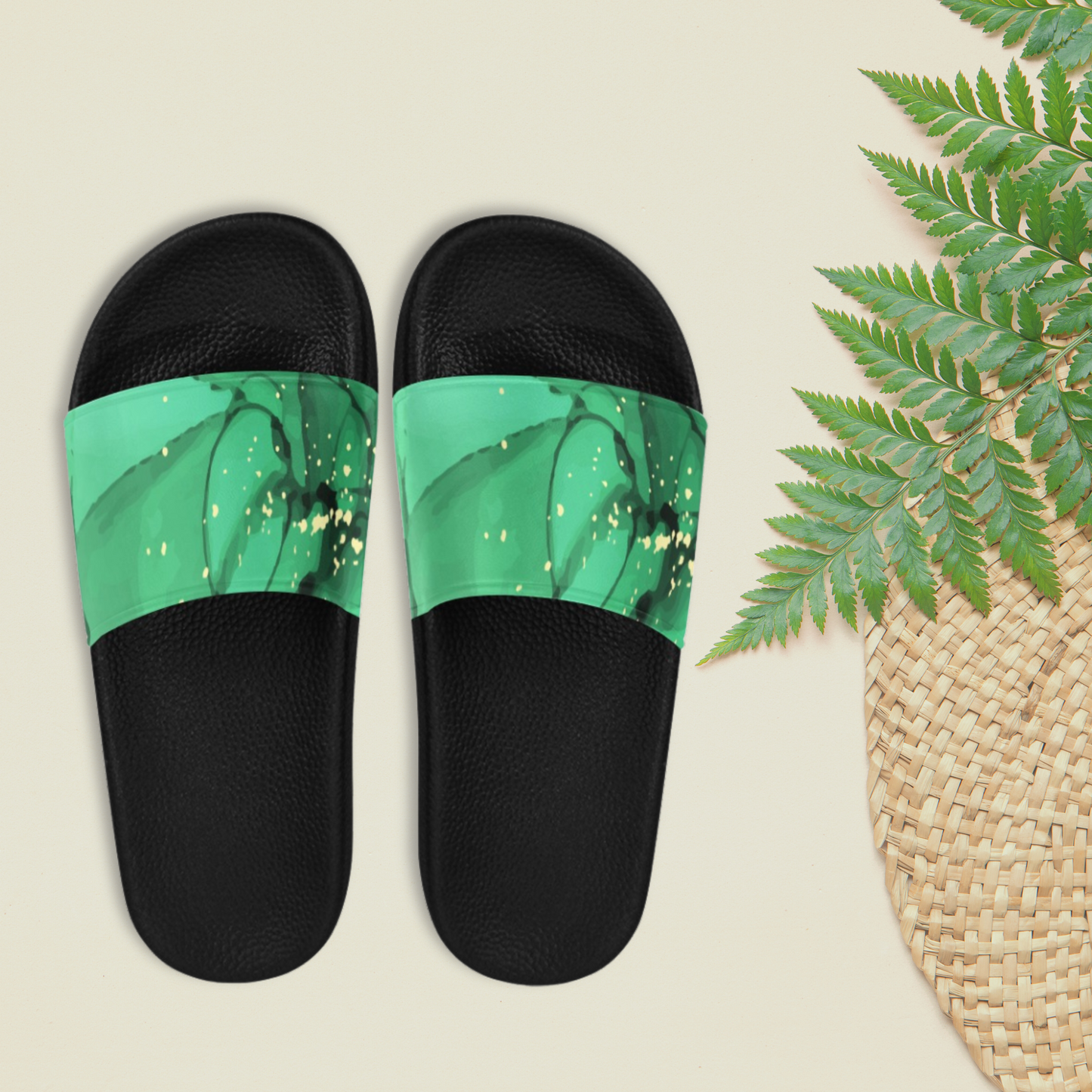 Green Slide Sandals - Phenomenal Woman Collection