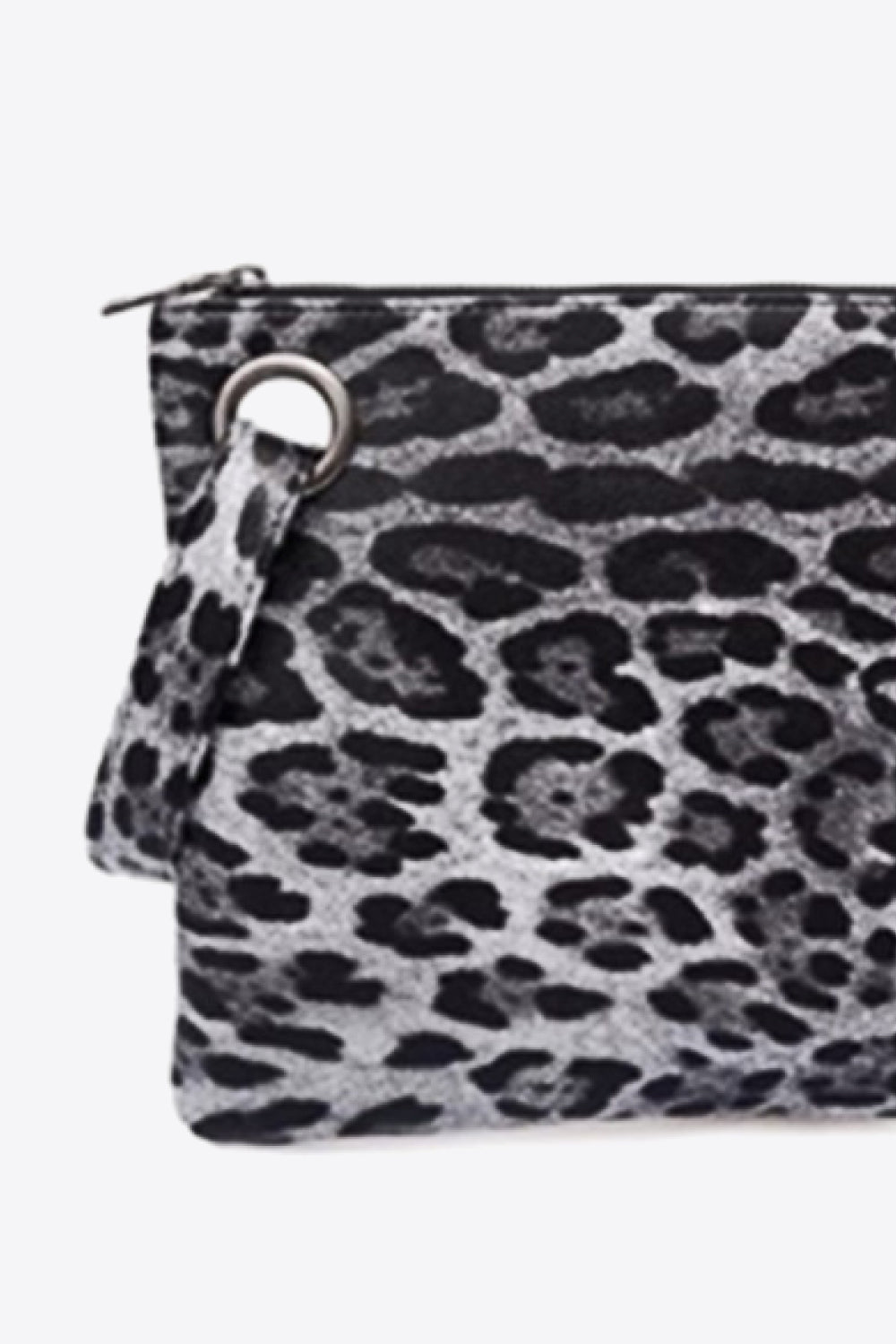 Leopard Vegan Leather Clutch