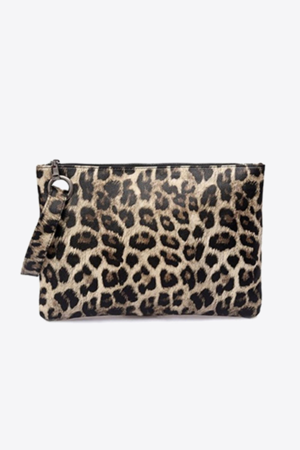 Leopard Vegan Leather Clutch