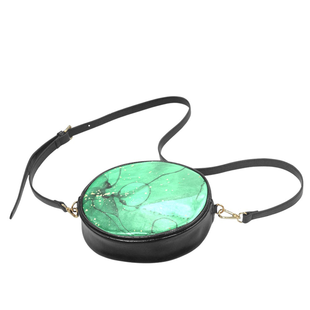 Green Round Messenger Bag - Phenomenal Woman Collection