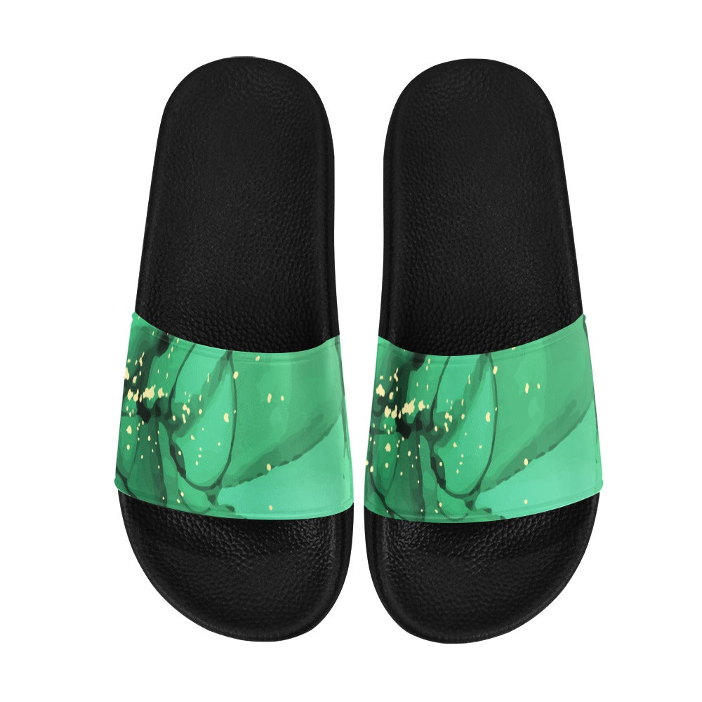 Green Slide Sandals - Phenomenal Woman Collection