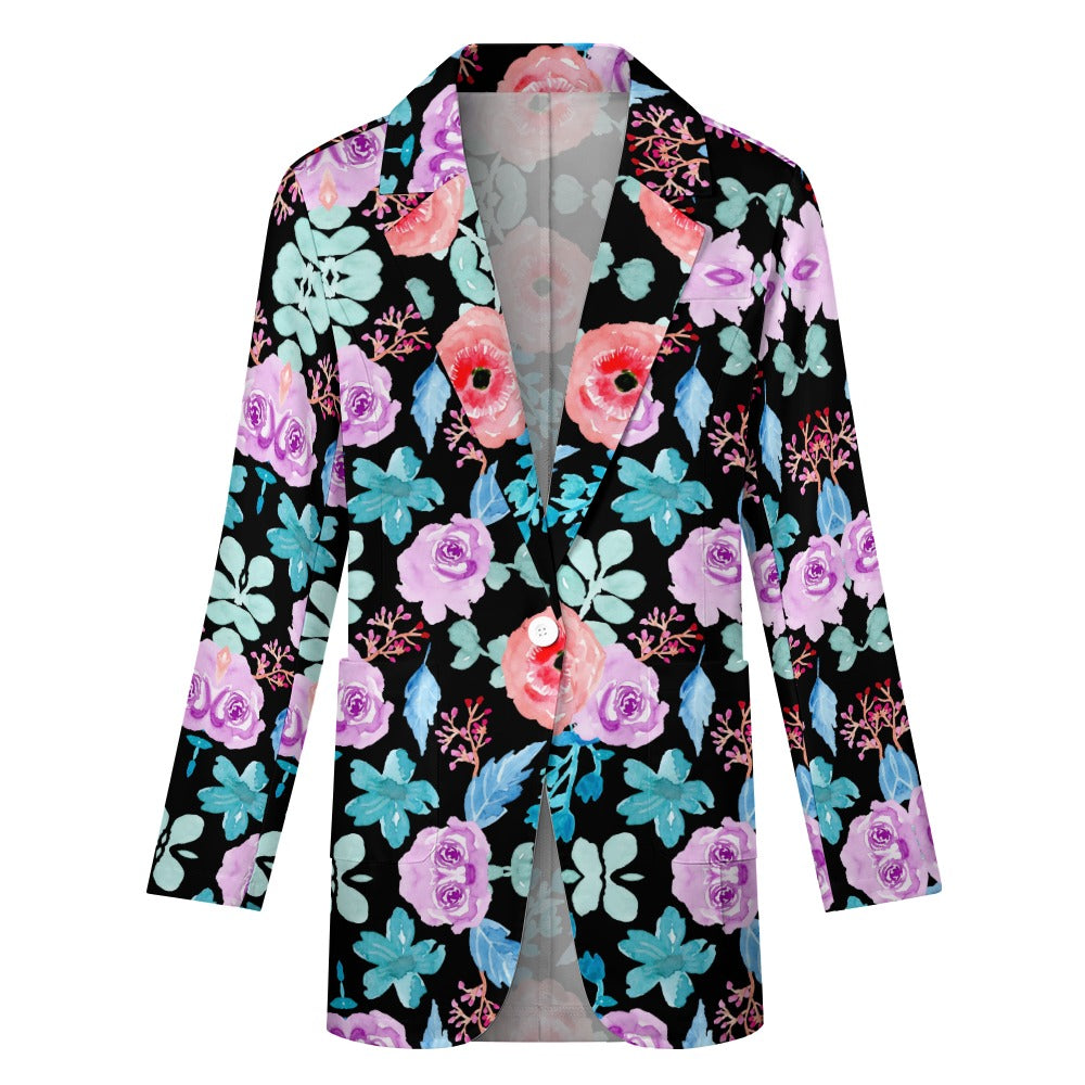 Floral Print Blazer