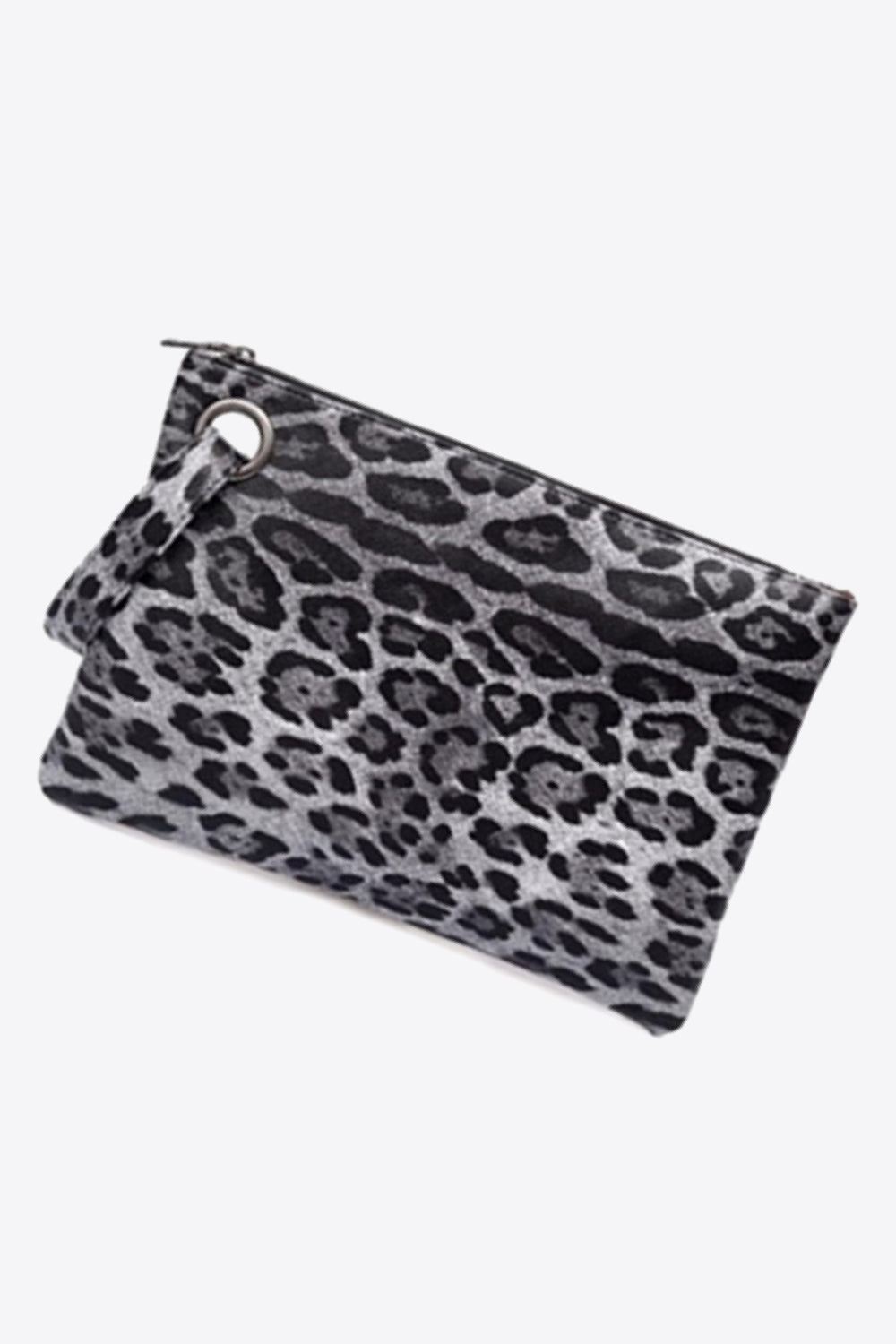 Leopard Vegan Leather Clutch