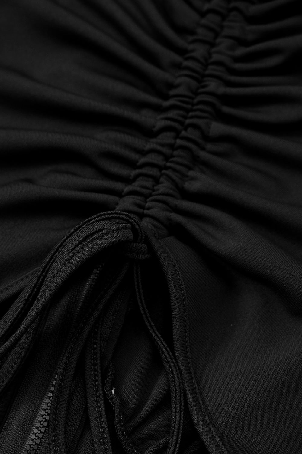 Cutout Drawstring Detail Dress