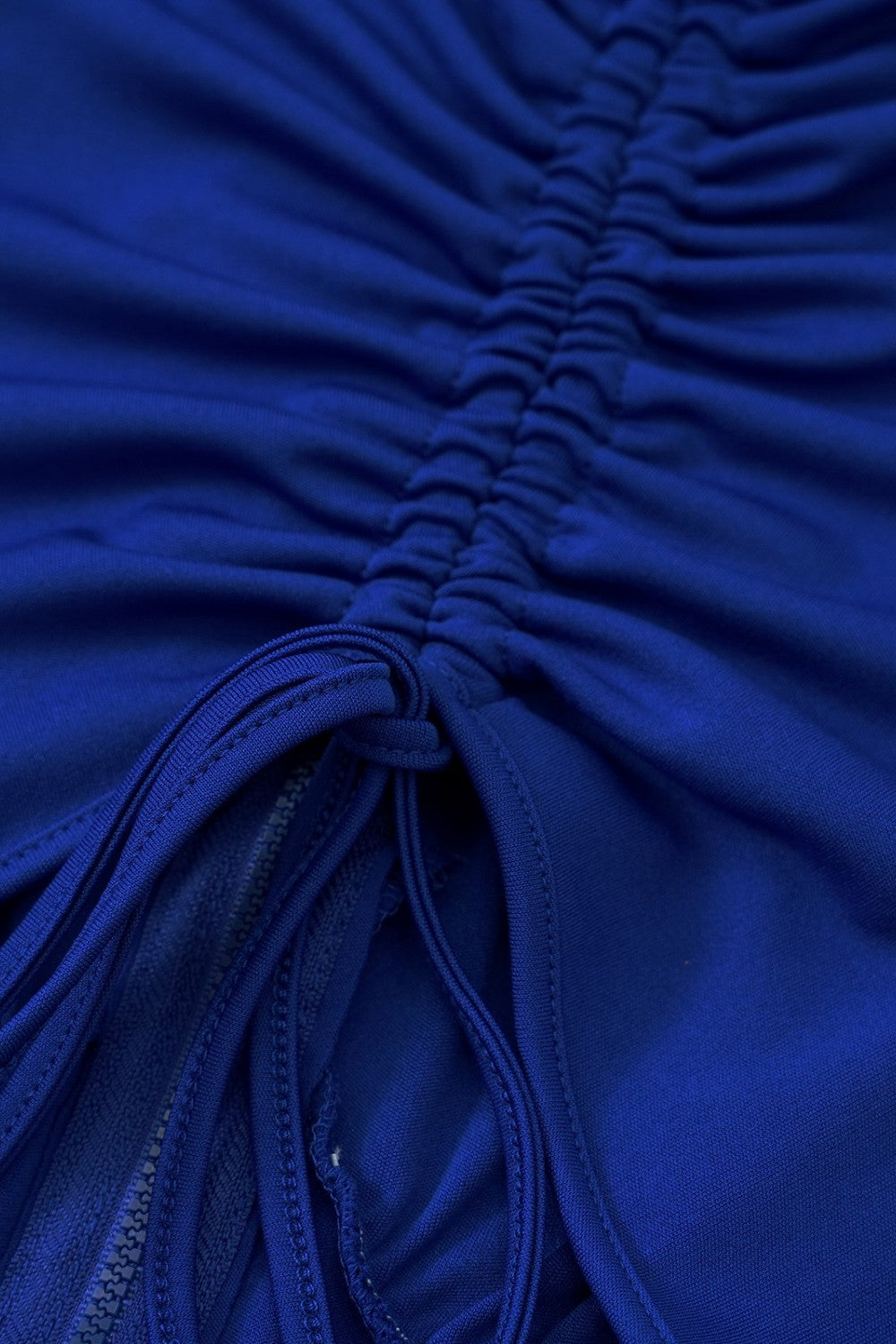 Cutout Drawstring Detail Dress